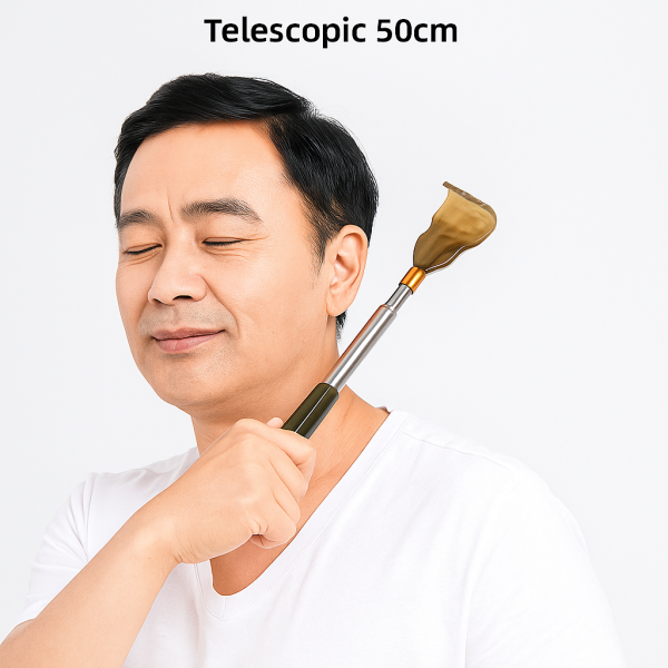 Back Scratcher Itch-Relief Tool with Telescoping Metal Tube Scratching Claw