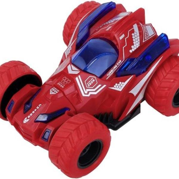 360°Rotation Pull Back Toy Cars,Upright Walking Rotatable Head Inertia Vehicle Playsets Toy Cars for Kids