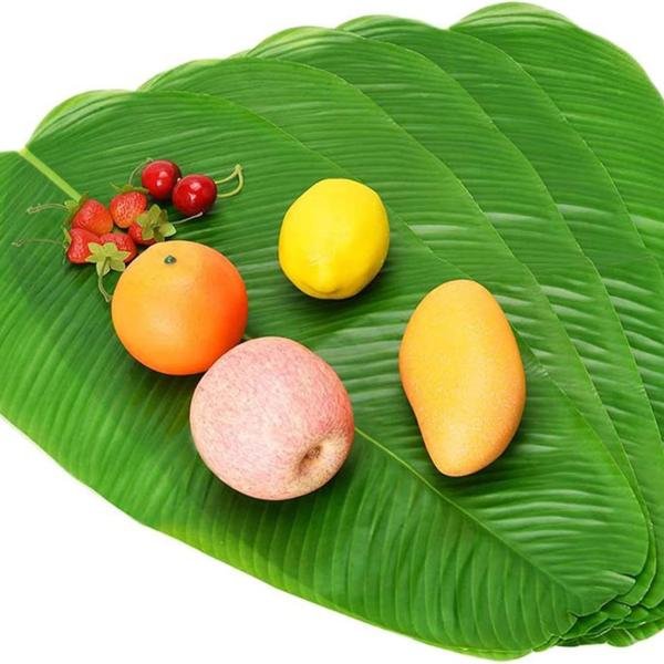 10 Pcs Artificial Leaf Fresh-keeping DIY Weather-resistant Decorative Beautiful Faux Banana Leaf