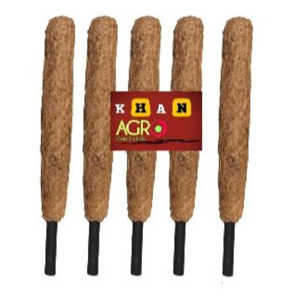 5 Packs of 12-Inch Coconut Shell Totem Poles-Coconut Shell Moss Sticks, Suitable for Plant Support Expansion