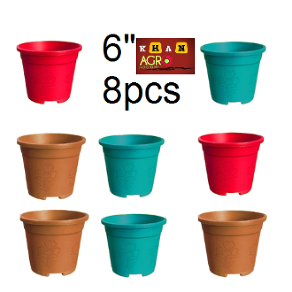 6 Inch BP Round Planter - 8 Pcs