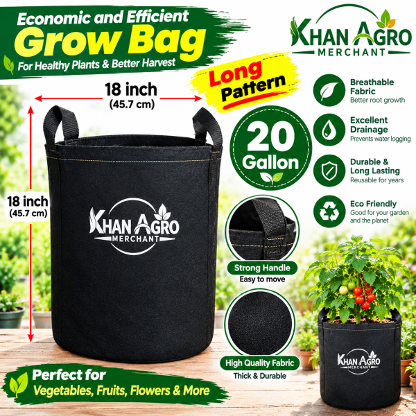 Economic & Efficient Long Pattern Grow Bag – 20 Gallon