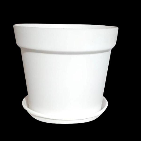 10 Inchi White Mat Tob With Tray 1pcs