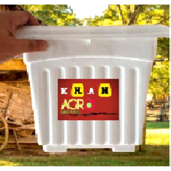 7 inchi Square tob White 1 pcs