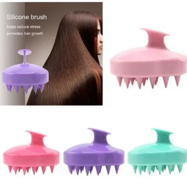 Shampoo Brush - Eco-friendly with Soft Silicon Bristles, Hair Scalp Scrubber